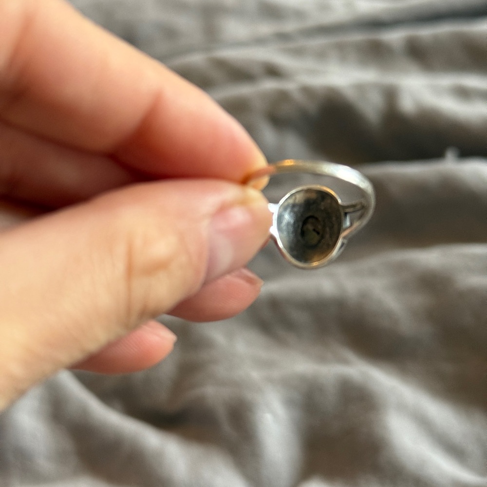 Sterling Silver Ring 925 Abalone Shell - image 3